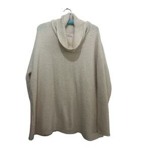 J.Jill Women's Cream Chenille Cowl Neck Pullover chunky Sweater Size 2X